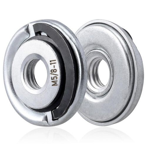 8Pcs Quick Change Angle Grinder Flange Nuts 5/8-11 Grinder Nut Replacement Lock Nuts Grinder Locking Nuts 1