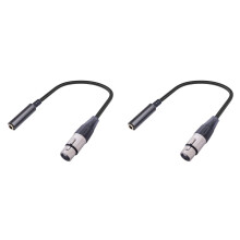 2X Cavo da XLR A 1/4 di Pollice, Adattatore Audio Stereo Bilanciato da XLR Femmina A 1/4 di Pollice Femmina, Cavo Connettore da XLR Femmina A 1/4 di