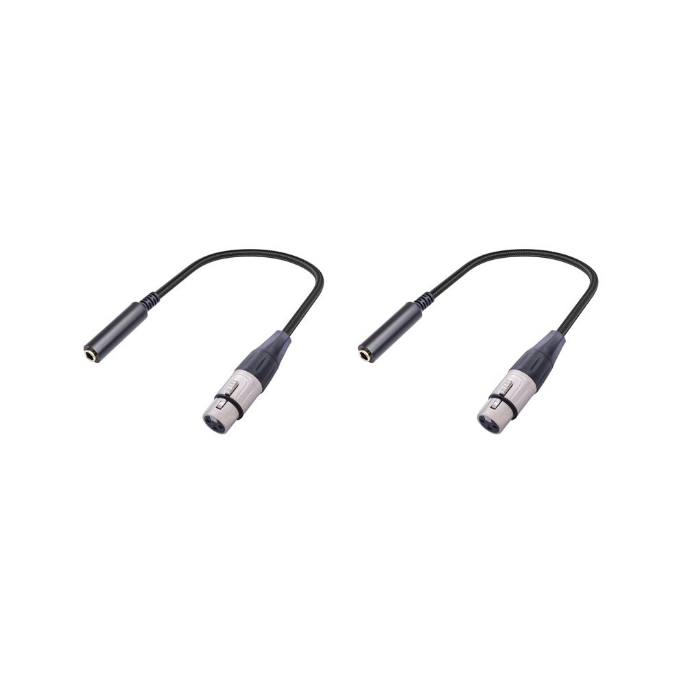 2X Xlr To 1/4 Cable,Balanced Xlr Female To 1/4 Inch Female Stereo Audio Adapter,3 Pin Female Xlr To 1/4Inch Cable 4711569428865
