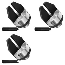 3 Set 2-Inch 2-Jaw Pen Drilling Wood Lathe Chuck with 1 Inch X 8TPI Direct Thread,Dedicated Pen Drilling Lathe Chuck