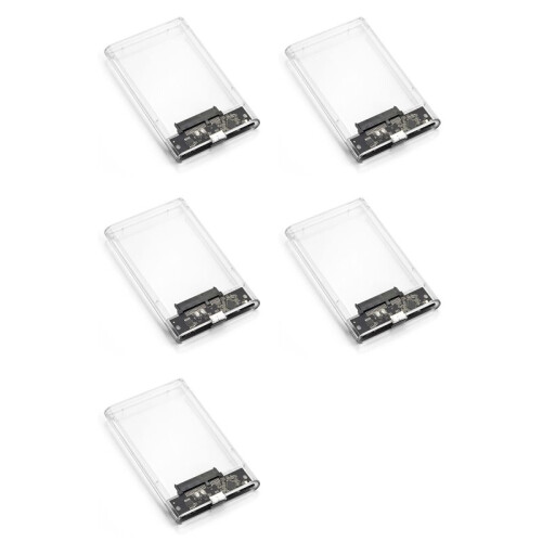5X USB 3.0 Extern Hårddiskhölje 2,5 Tums  SSD Extern Hårddiskfodral Hårddiskhölje Klara Hårddiskboxar