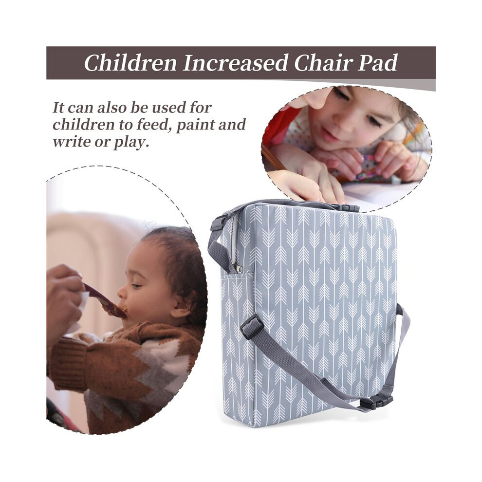 Children Increased Chair Pad Baby Dining Cushion Adjustable Removable Highchair Chair Booster Cushion Chair White Tauoh