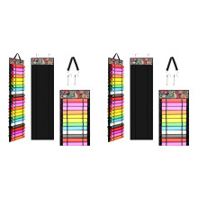 2X Vinyl Roll Holder with 48 Compartments Vinyl Storage Organizer Vinyl Storage Rack for Home Room Door