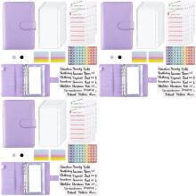 24X Budget Binder,Money Organizer Cash Envelopes for Budgeting, Budget Binder with Zipper Envelopes