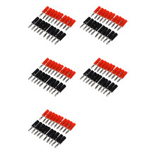 100Pcs Silver Plated Connector Audio Banana Speaker Plug