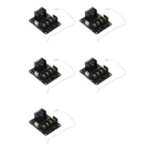 5X 3D Printer Hotbed MOSFET Expansion Module Inc 2pin Lead Anet A8 A6 A2 Compatible Black