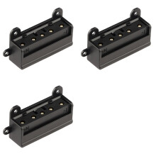 3X Metalen Basis met Vijf Pinnen V-Gemonteerde Batterijgespplaat B-Vormige Poort Grote Batterij V-Vormige Batterijgespplaat