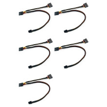 5X Small 6P to Splitter 15P Power Cable Cord for Vostro 3650 3653 3655 Desktop Computer HDD SSD Power Cable