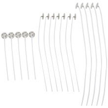 300Pcs Low Smoke Natural Candle Wick with Wax Pre-Wax Wick, Candle Making Kit for Candle Making and Candle DIY Christmas Gifts