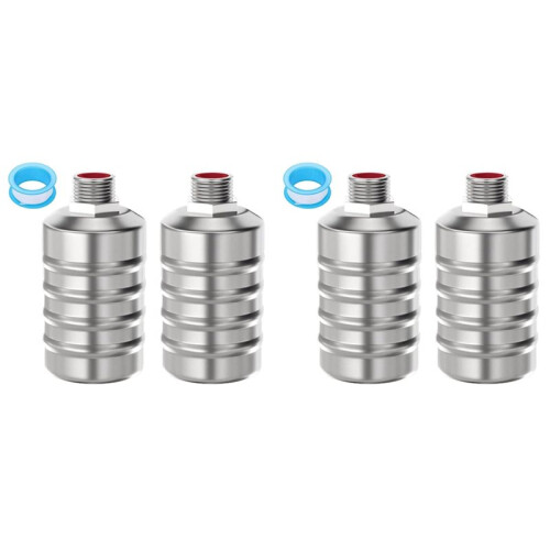 4Pcs Stainless Steel Fully Automatic Water Level Control Float Valve, Auto Shut Off  Float Valve, 1/2In Upper Water