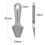 2X Titanium EDC Pry Bar  Titanium Alloy  Keychain Pendant Tool Silver 4
