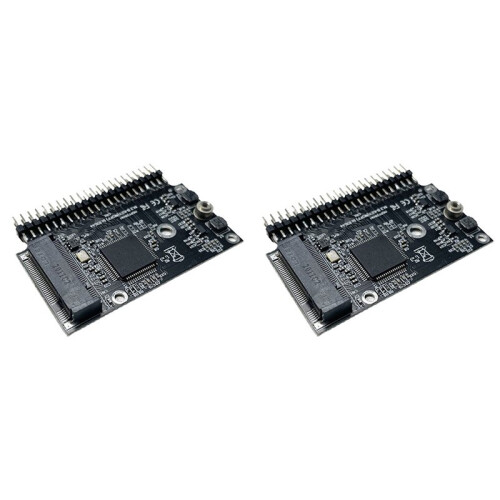 2X Adaptador M.2 NGFF  SSD para 2,5 Polegadas IDE 44 Pinos 150 MB/S M.2 NGFF  SSD para 2,5 IDE  SSD Conversor Adaptador Conversor 1