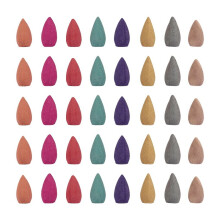 50 Piece Natural Backflow Buddha Cone Incense Indoor Pagoda Jasmine Tower Sandalwood Agilawood Incenses Fragrant