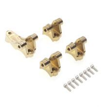 Soporte de Enlaces de SuspensióN de Montaje de Choque Inferior del Eje Trasero Delantero de LatóN para 1/10 RC Coche de Orugas TRX4 Piezas de
