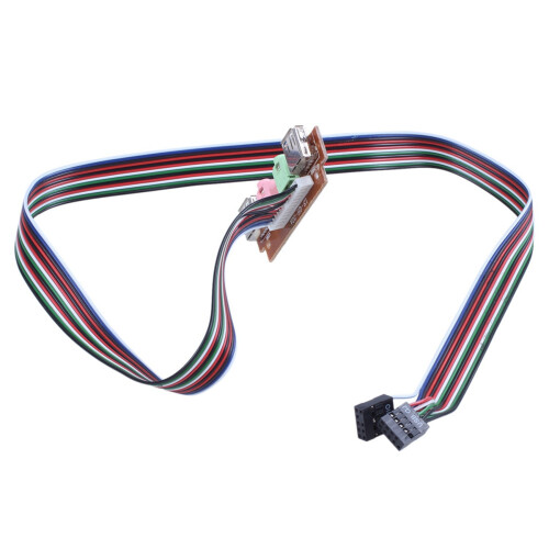 3X PC Computer USB Port Audio Headset Microphone Cable Support Front Panel 2