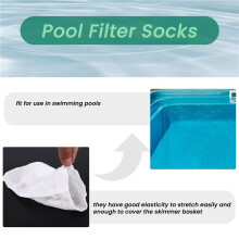 10Pcs Pool Skimmer Socks Skimmer Basket Filter Pool Filter Saver Socks, Swimming Pool Skimmer Socks for Filtering Leaves