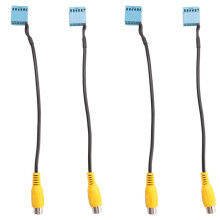 4 Stücke Auto Rückfahrkamera Cinch Video Rückfahrkamera Konvertierungskabel für-MIB RCD330 RCD330G