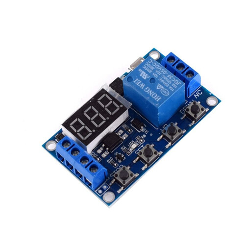 4X  6-30V Support Micro-USB 5V LED Display Automation Cycle Delay Timer Control Off  Delay 6V 9V 12V 24V 1