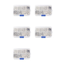 3000Pcs 0.5mm2-6mm2 22-10 AWG Non-Insulated Wire Connector Ferrules Electrical Cable Terminal Copper Bare Tinned