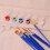 120 Strips 720 Pots Empty Paint Strips and 120 Pieces Paint Brushes,Paint Cup Clear Plastic Containers,3Ml/0.17Oz 7