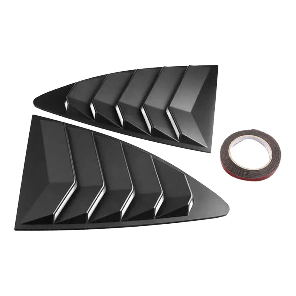Glossy Rear Side Window Louvers For Toyota 86 Subaru Brz 20132019, Sporty Aerodynamic Design Black 9073542728016