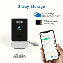 2X Cámara IP HD Inalámbrica para Exteriores, Monitoreo de Seguridad, Control Remoto, Videocámaras, Videovigilancia, Hogar Inteligente.