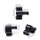 4X Sliding Barn , Adjustable Door Stoppers, Replacement Part Rail Track Hardware Accessories 6