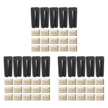 60PCS Ceiling Fan Blade Balancing Kit, 15Pcs Resilient Fan Balance Clips and 45Pcs Metal Self-Adhesive 3G Weight