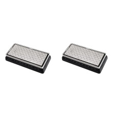 2X Dubbelzijdige Diamanten Slijpsteen, Wetsteen Honingraat Oppervlakteplaat met Antislip Basis (400/1000 Korrel)