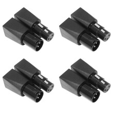 8x Conector DMX para RJ45 RJ45 Ethernet para 3 Pinos XLR DMX Fêmea e Macho Conjuntos de Adaptadores (3 Pinos 1 Par)