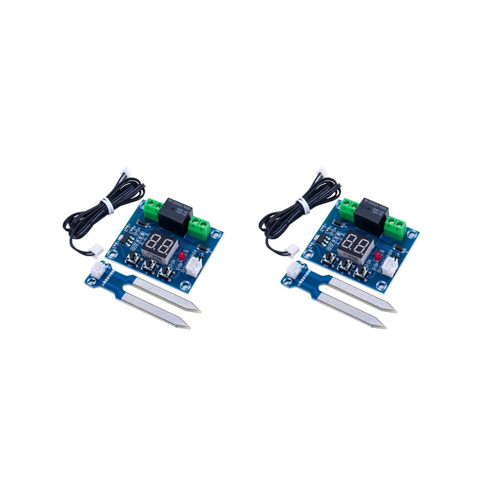 2X 12V Digital Soil Humidity Sensor Controller For Automatic Irrigation Water Management With Real- Monitoring 6032862392133