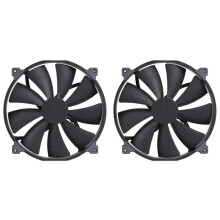 2X PHANTEKS PH-F200SP Ventola per Case del Computer Ad Alto Volume D'Aria Nera da 200 mm, 4 Pin PWM, Ventola di Raffreddamento Silenziosa, Cuscinetti