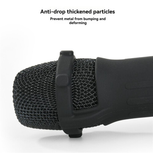 Silicone Case for  Wireless Microphone Anti-Rolling Protective Case with Base Mic Sleeves Microphone Stand 2Pcs
