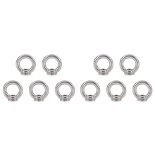 10X M8 Eye Nut Stainless Steel Marine Lifting Eye Nuts Ring Nut Eyelet for Cable Lifting