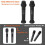 Capa de Silicone para Microfone Sem Fio , Capa Protetora Antirrolamento com Base para Microfone, Suporte para Microfone, 2 Peça 7