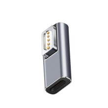 2X Magnetyczny Adapter USB PD Typu C do Magsafe1 Pro USB C Żeński Konwerter Wtyczki Magnetycznej do Szybkiego Ładowania