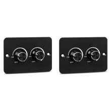 2X Interruptor de Intensidade de Luz LED 12V para RV, Dimmer de Luz LED PWM de 2 Vias para RV, para Trailers de Viagem, Veículos Náuticos, de