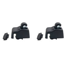 2X Sun Visor Support Retainer Sun Visor Clip Hook Bracket 4L0859561 for Cayenne Q7 Black