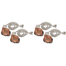 4pcs Ceiling Fan Light ,E87438 Fan Lamp with 11in Beaded Pull Chain,6A 125VAC, Electrical Pull Chain