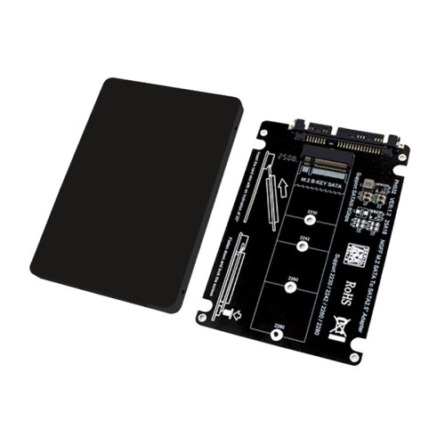 2X M.2 B-Key NGFF para  3.0 6 Gbps 2,5 Polegadas Riser Board NGFF M.2  SSD Adaptador com Suporte para 2230 2242 2260 2280 M.2  SSD 1