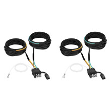 2pcs 22FT 4 Pin 5 Wire Trailer Wiring Harness,Trailer Light Kit 5 Wire 4 Pin Harness Trailer Connector Wire Plug
