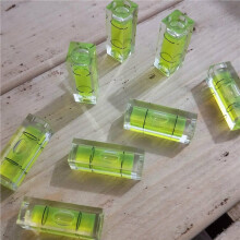 200Pc Bubble Spirit Level 10X10X29mm Square Levels for Wall Frames Art Displays Picture Hanging RV Tripod Measuring