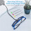 4Pcs Active Shutter Eyewear DLP-Link 3D Glasses USB Rechargeable for DLP LINK Projectors for  W1070 W700 Project 5