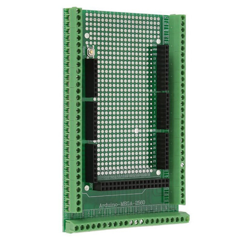 2X for Mega 2560 R3 Double-Side PCB Prototype Screw Terminal Block Shield Board Expanding Board 2