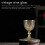 Classical Metal Wine Cup Handmade Small Goblet Household Copper Wine Glass Carving Pattern 2