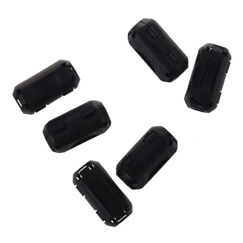 24 Pcs Clip  EMI RFI Noise Ferrite Core Filter for 5mm Cable 1