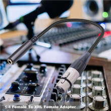 2X Cavo da XLR A 1/4 di Pollice, Adattatore Audio Stereo Bilanciato da XLR Femmina A 1/4 di Pollice Femmina, Cavo Connettore da XLR Femmina A 1/4 di