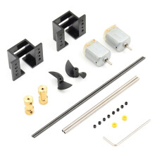 4X Motors RC Boat Parts Drive Set 130 Motor+Motor +Copper Coupling+15CM Shaft+Propellers Kit