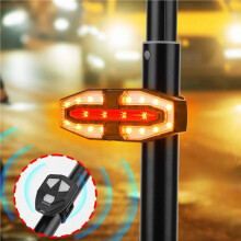 2X Elektroroller Blinker Rücklicht USB Wiederaufladbar mit Fernbedienung Signallicht LED