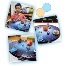 146Pcs 3D Solar System Puzzle Set Planet Board Game Paper DIY Jigsaw Learning & Education Science Toy Kids Birthday Gift